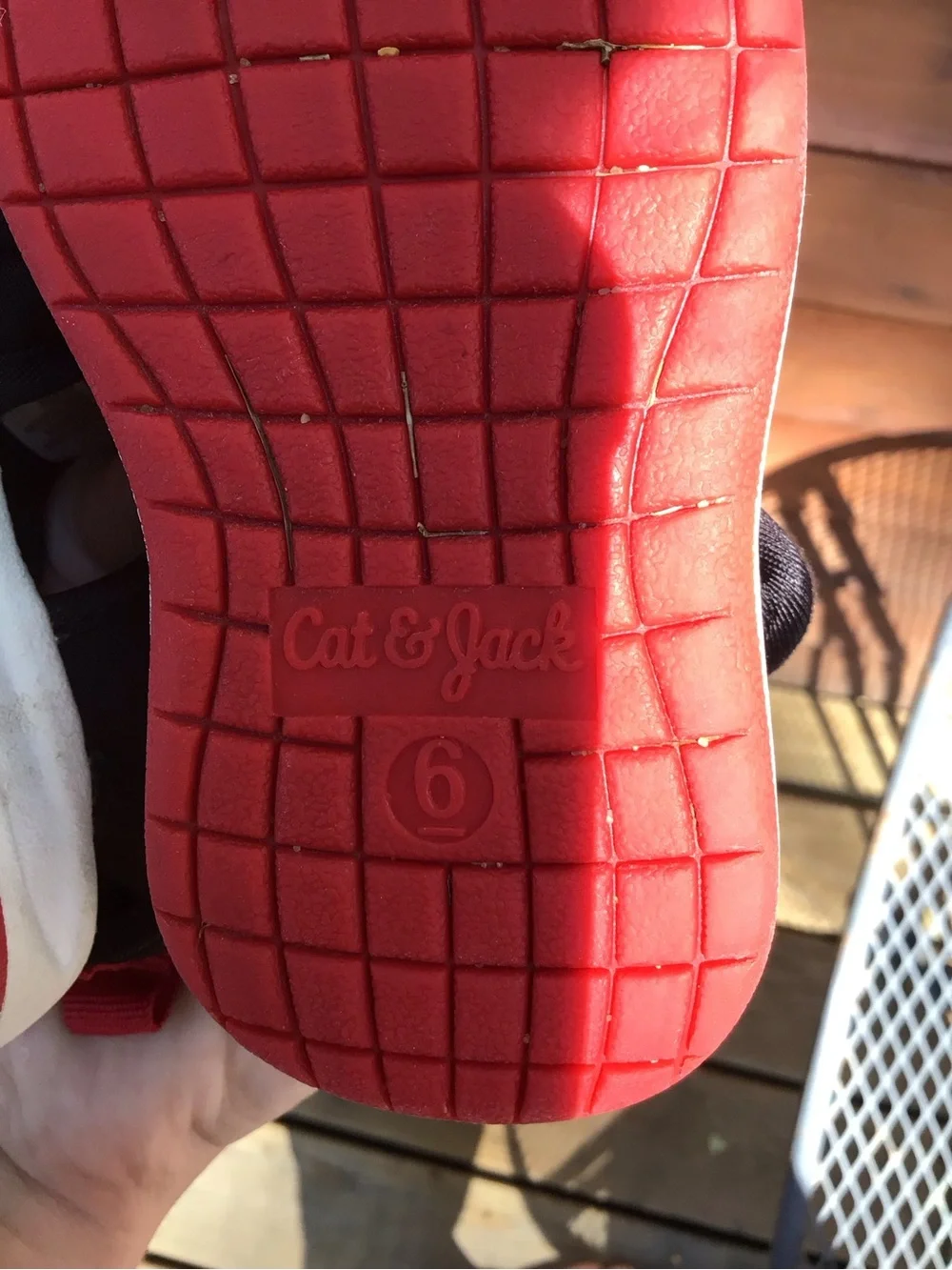 Cat & Jack Black and Red Kids Water Shoes-Toddler Size 6